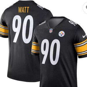 PITTSBURGH STEELERS NIKE MEN'S TEAM COLOR JERSEY- XL- WATT 90 -BLACK/ YELLOW